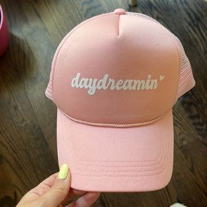 Pink trucker hat